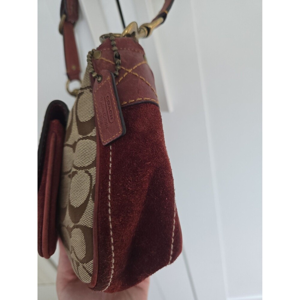 Coach Vintage Y2K Soho Signature Suede Shoulder Bag 7… - Gem